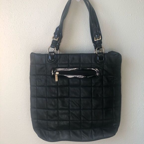 IMOSHION Black Handbag Tote NWT - Picture 4 of 7
